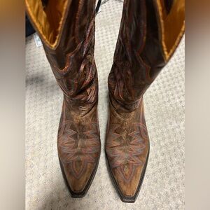 Old Gringo Brown Embroidered Cowboy Boots